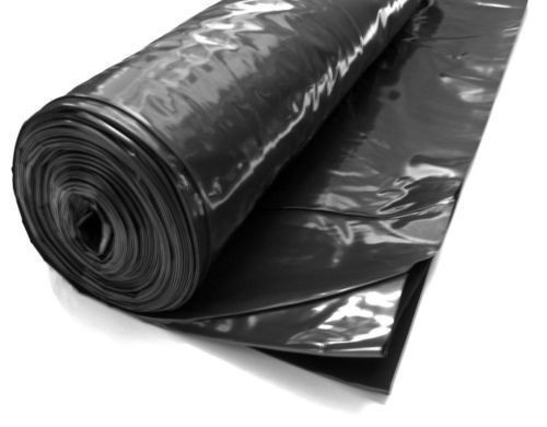 Black Polythene Sheeting DPM 250 Micron  1200 Gauge 100m2