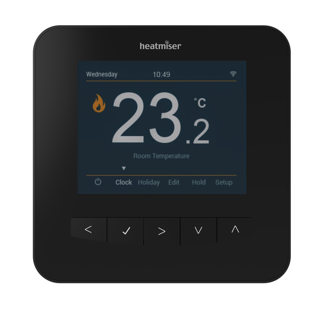 Heatmiser SmartStat WiFi Thermostat - Sapphire Black