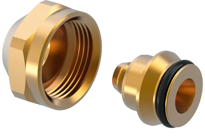 Image 1 of Uponor 1065283 14x2 Vario Compression Adapter PEX Image 1 of Uponor 1065283 14x2 Vario Compression Adapter PEX