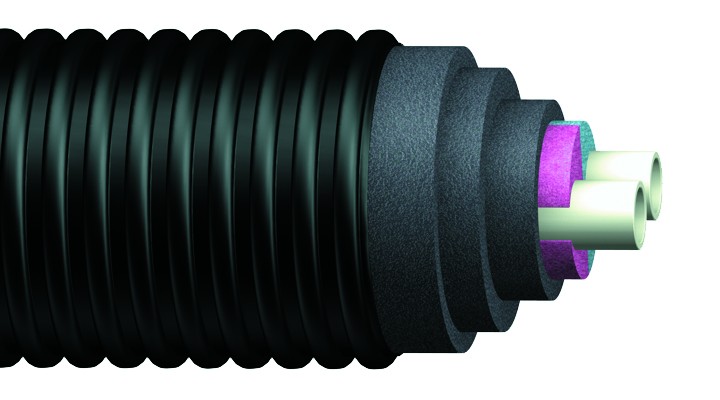 Uponor Ecoflex Thermo Twin Pre Insulated Pipe