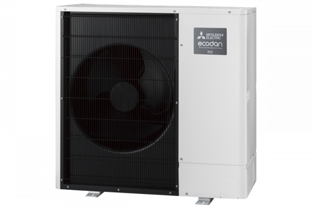 Image 1 of ecodan 613623 11.2kW R32 1Ph Mono ASHP UQ & 210L Pre-Plumbed Large Std Cylinder Pkg