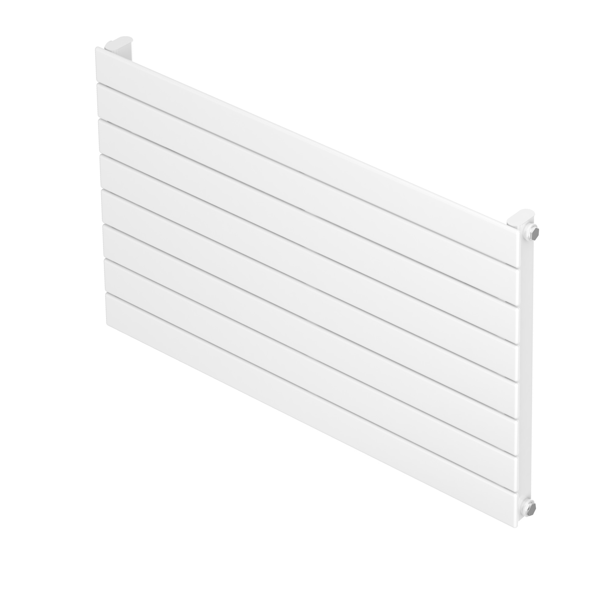 Image 1 of Ignis Core White Horizontal Flat Tube Radiator