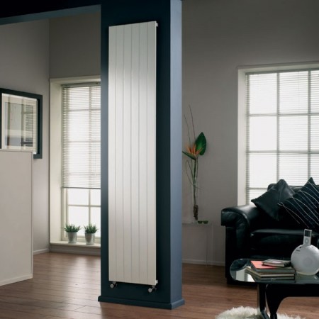 Image 2 of Ignis Core White Vertical Flat Tube Radiator 1600mm x 505mm Single Panel