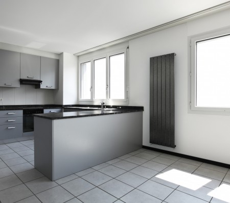 Image 2 of Ignis Core Vertical Flat Tube Radiator 1800mm x 433mm Double Panel Anthracite